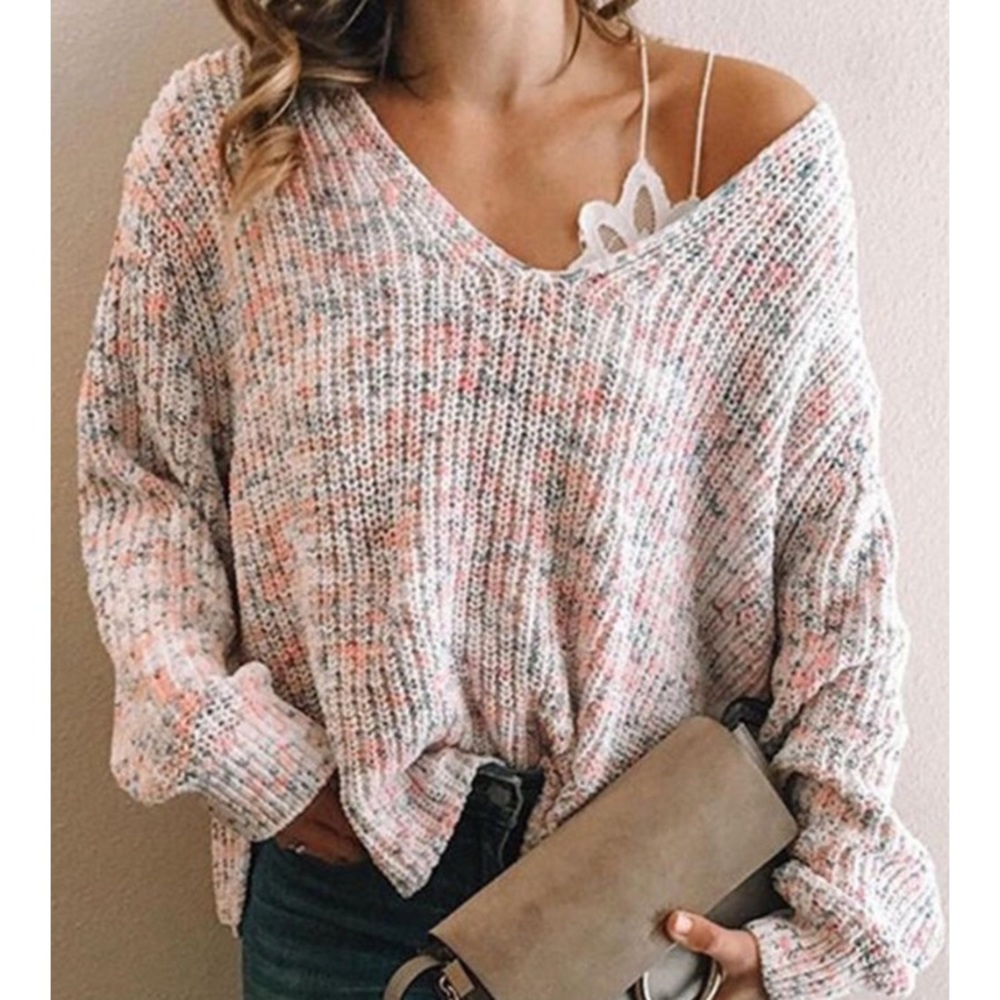 🎉 Host Pick 🎉Confetti Long Sleeve Casual Sweater - Picture 2 of 5